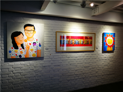 往来8000℃·中外艺术家联展开幕现场