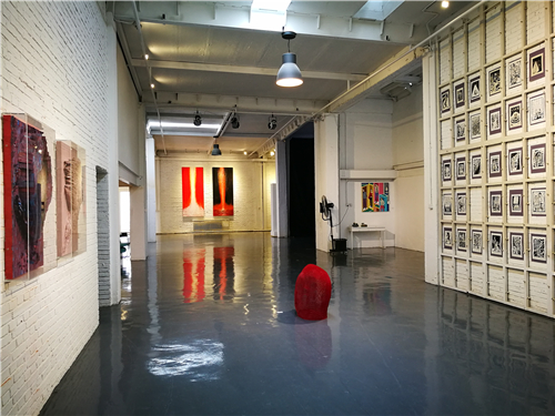 往来8000℃·中外艺术家联展开幕现场