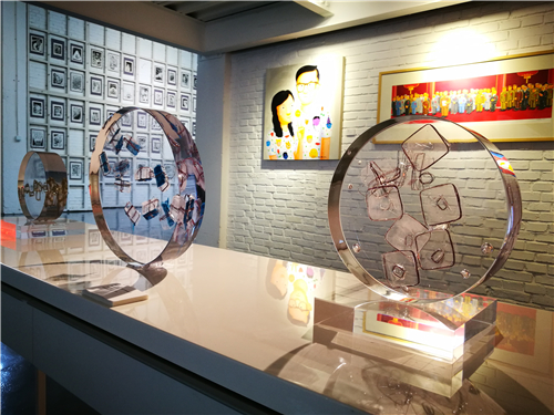 往来8000℃·中外艺术家联展开幕现场
