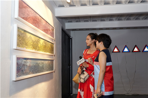 往来8000℃·中外艺术家联展开幕现场