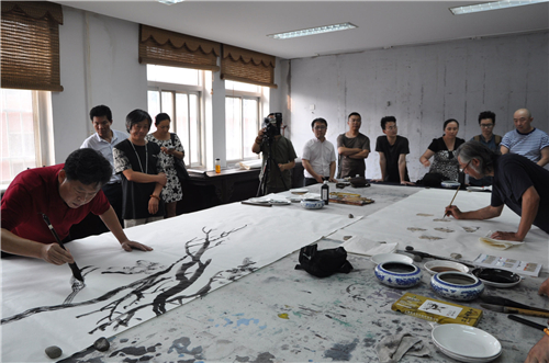“一带一路·丝路心桥”——中国画院天祝采风团汇报展开幕