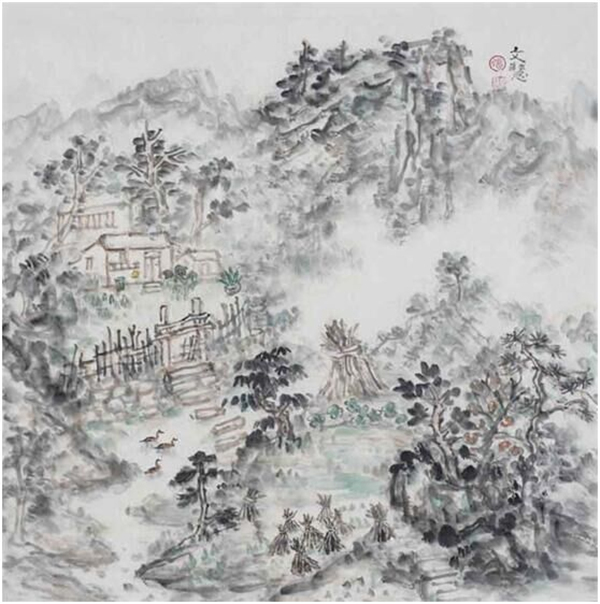 大气磅礴 一近张文慧的山水画艺术