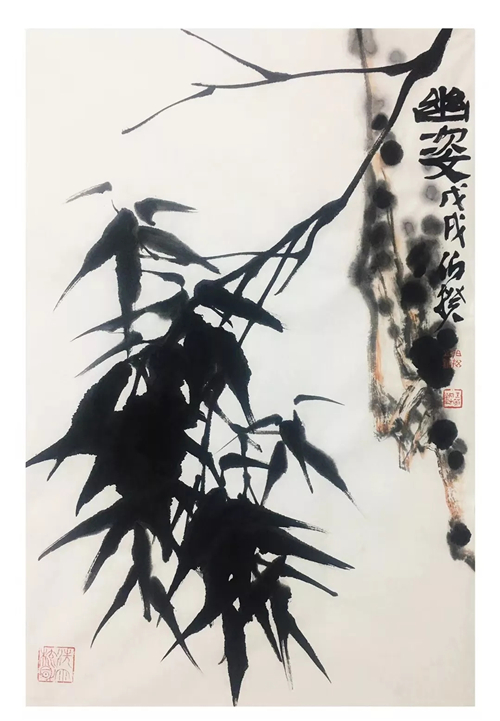 品——伯揆画竹展览作品先睹为快
