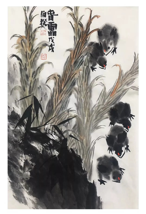 品——伯揆画竹展览作品先睹为快