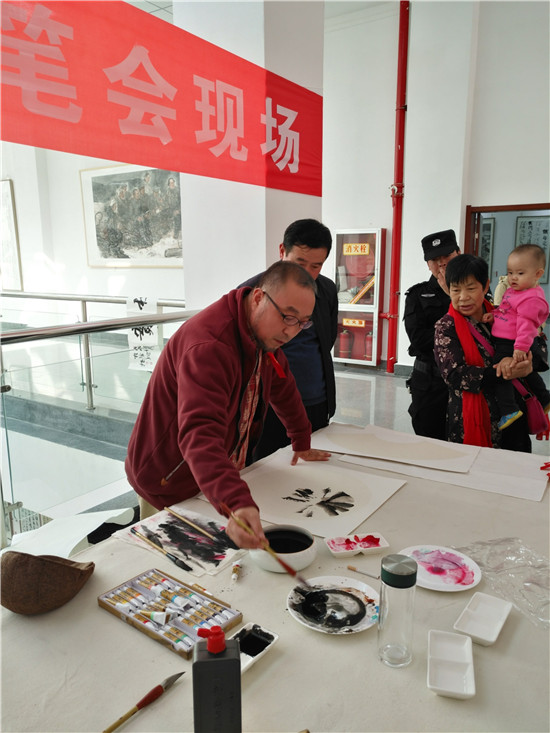 “沁园春·雪”书画邀请展在清涧北国风光风景区隆重开幕