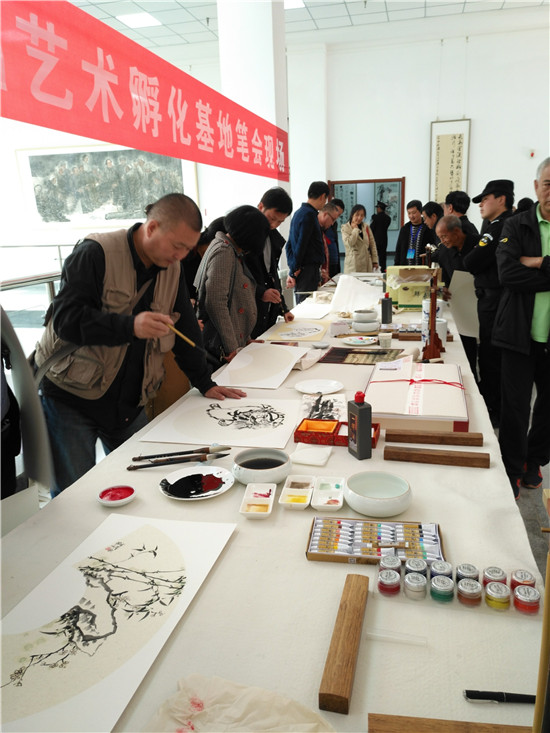 “沁园春·雪”书画邀请展在清涧北国风光风景区隆重开幕