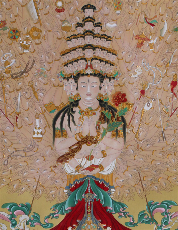 “妙法庄严”姜雪雁佛教绘画艺术展暨世界巡回展启动仪式在北京民族文化宫举行
