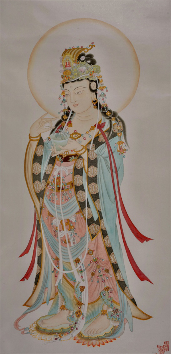 “妙法庄严”姜雪雁佛教绘画艺术展暨世界巡回展启动仪式在北京民族文化宫举行