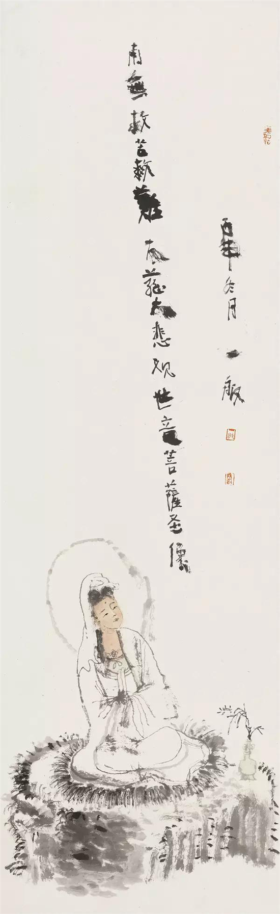 菩提树下无我在,书画世界有禅心