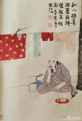 田江闲画~醒醒!城管来喊你摆地摊了