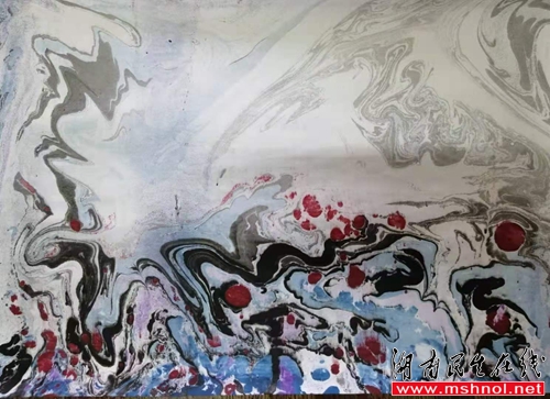 湖南“画乡小河”创始人、画家练亿章抽象画“源”主题艺术欣赏