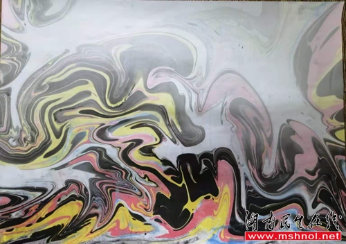 湖南“画乡小河”创始人、画家练亿章抽象画“源”主题艺术欣赏