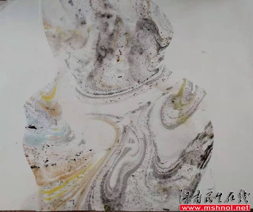 湖南“画乡小河”创始人、画家练亿章抽象画“源”主题艺术欣赏